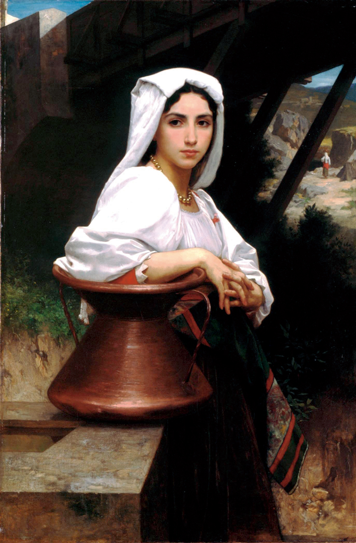  阿道夫·布格罗 Adolphe Bouguereau —— 年轻的意大利提水姑娘